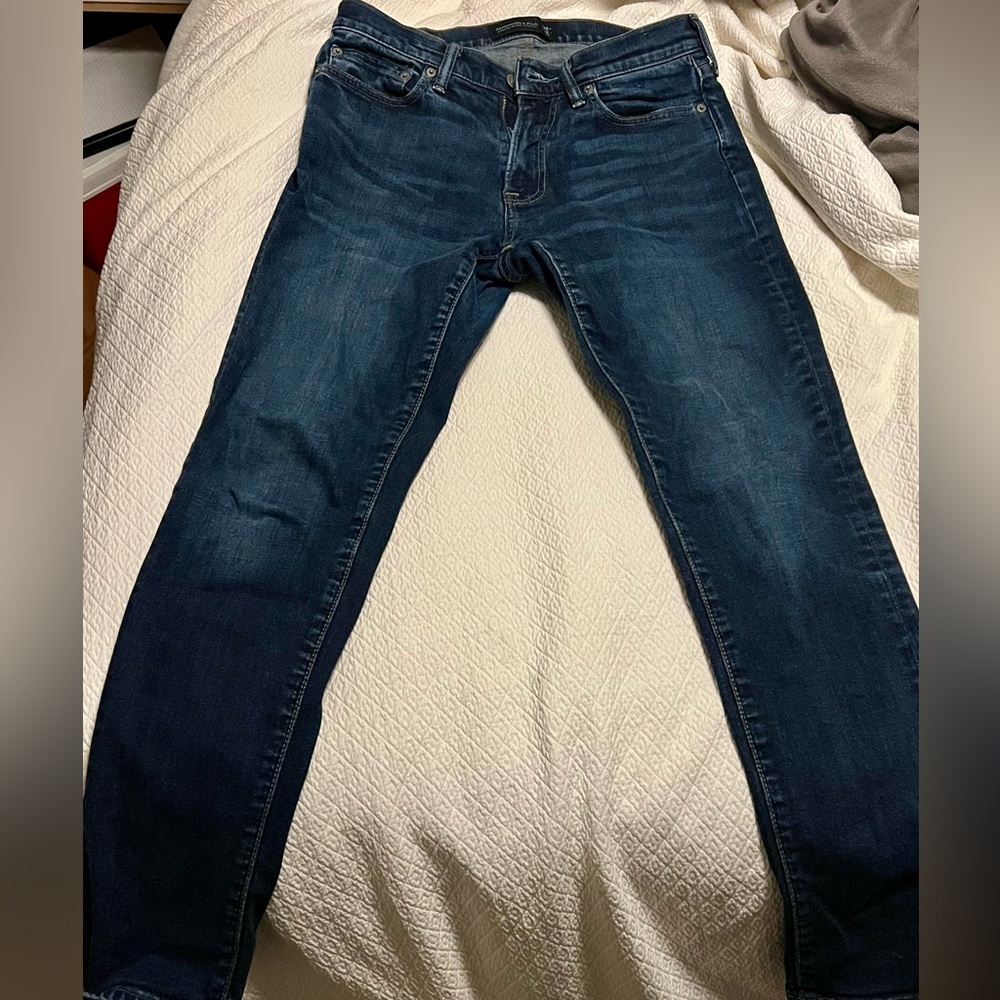 A&F blue jeans